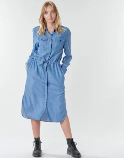G-Star Raw - Rovic maxi shirt dress ls ltaged New