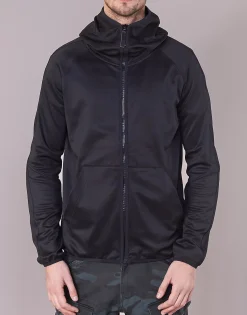 G-Star Raw - STRETT SLIM HOODED ZIP THRU SW L/S Noir Hot