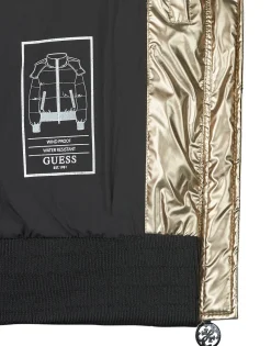 Clearance Guess - BICE METALLIC HOODIE PUFFER Bronze