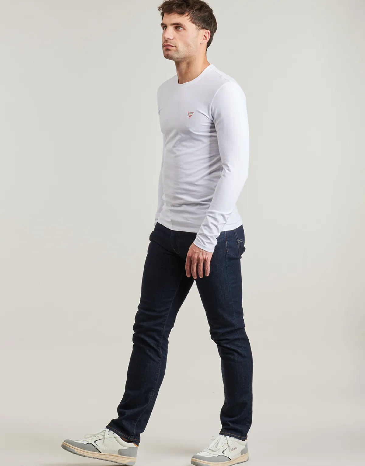 Guess - CN LS CORE TEE Blanc Clearance