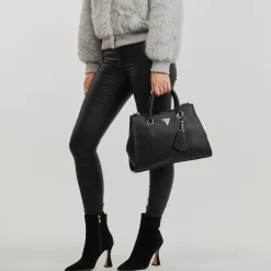 Guess - CRESIDA SOCIETY SATCHEL Noir Outlet