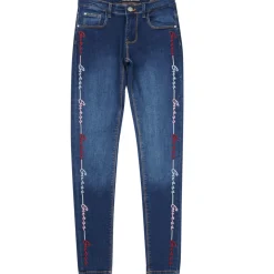 Guess - DENIM SKINNY EMBROIDER Bleu Best