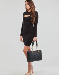 Guess - ES LS LANA DRESS Noir Hot