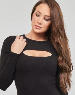Guess - ES LS LANA DRESS Noir Hot