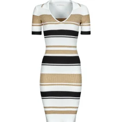 Guess - EVIE STRIPED POLO DRESS Multicolore Hot