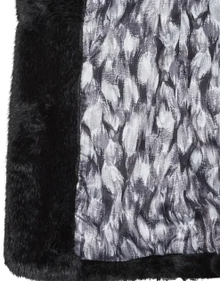 Online Guess - FILOMENA FAUX FUR JKT Noir