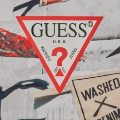 Guess - FLAG PRINT Multicolore New