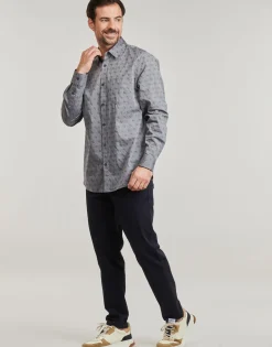 New Guess - 4G JACQUARD SHIRT Gris
