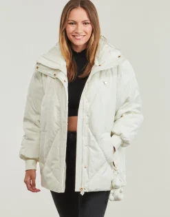 Guess - 4G LOGO PUFFER JACKET Blanc