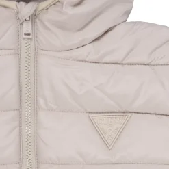 Clearance Guess - HOODED LS PADDED PUFFER W ZIP Beige