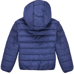 Guess - HOODED LS PADDED PUFFER W ZIP Bleu Sale