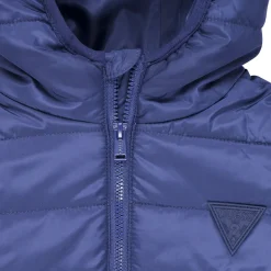Guess - HOODED LS PADDED PUFFER W ZIP Bleu Sale
