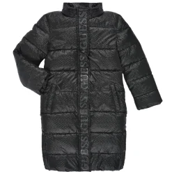 Clearance Guess - HOODED PADDED LS JACKET W/ZIP Noir