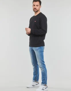 Guess - LOGO PATCH CN SWEATSHIRT Noir Discount