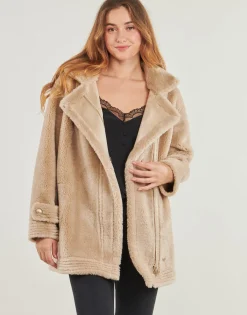 Guess - LS ELISABETTA SHEARLING COAT