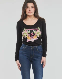 Guess - LS SN TRIANGLE FLOWERS TEE