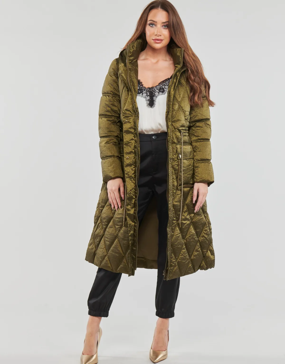 Online Guess - LUCILLE JACKET Kaki