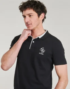 Guess - LYLE SS POLO Noir Sale