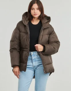 Guess - MARIKA HOODED JACKET Marron Outlet