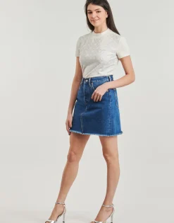 Guess - MOCK NECJK ALL OVER LOGO Blanc