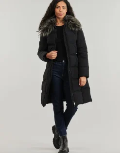 Guess - NEW MARISOL LONG BELTED JACKET Noir Online