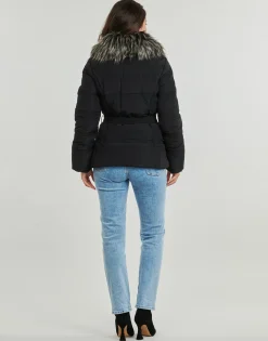 Clearance Guess - NEW MARISOL SHORT BELTED JACKE Noir