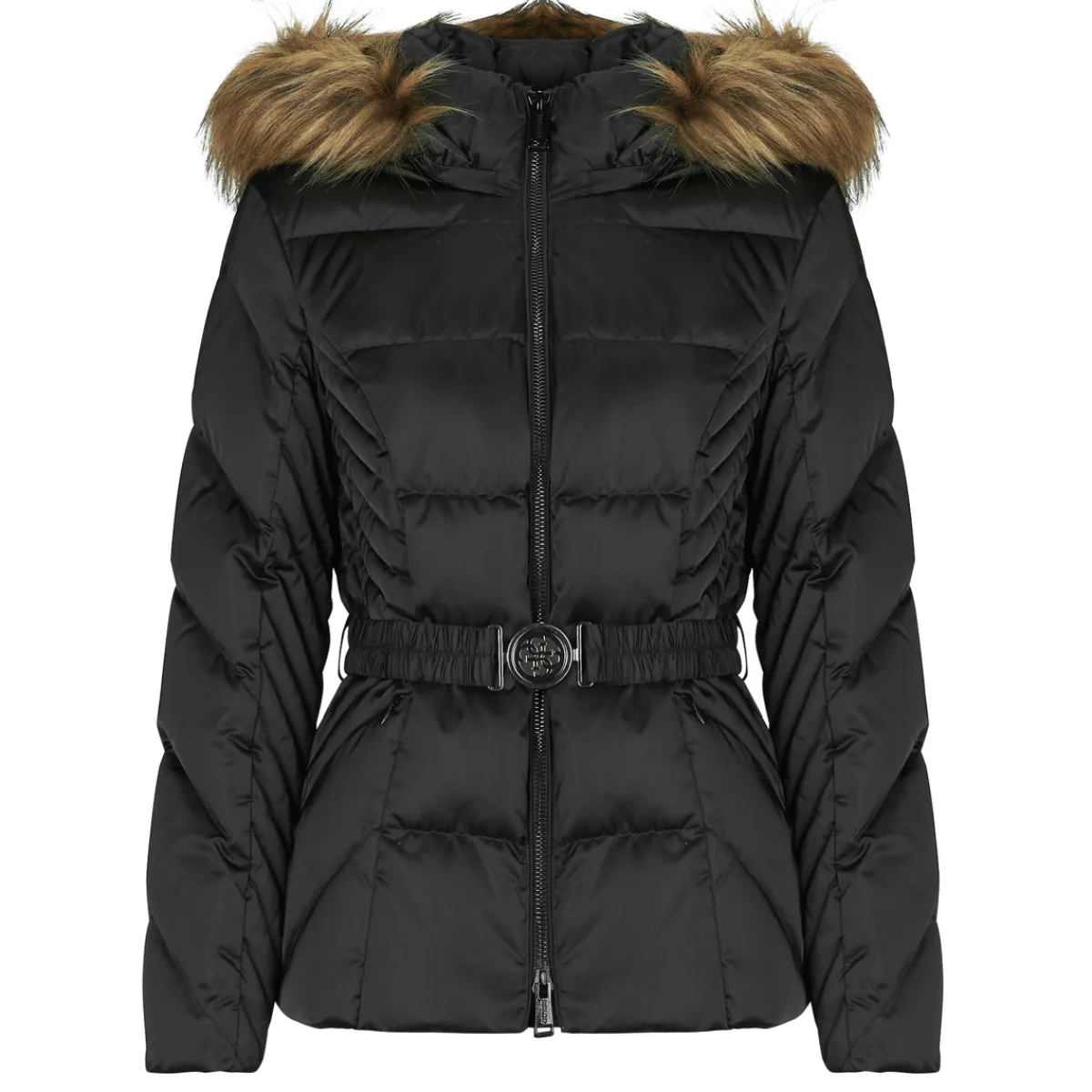 Guess - NEW OLGA SHORT REAL DOWN Noir Hot