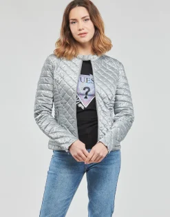 Online Guess - NEW VONA JACKET Argenté