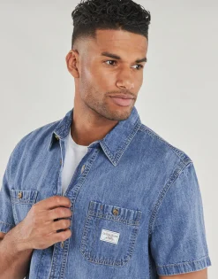 Online Guess - REGULAR SS DENIM SHIRT Jean