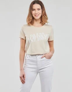 Guess - SS CN AURELIA TEE Beige