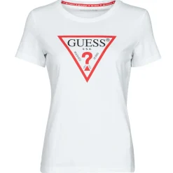 Discount Guess - SS CN ORIGINAL TEE Blanc