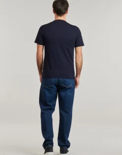 Clearance Guess - SS CN SLIM LOGO EMBRO TEE Marine