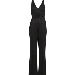Guess - SS COWL POPLIA OVERALL Noir Hot