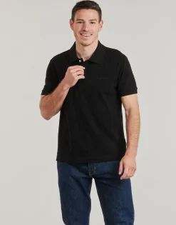 Outlet Guess - SS EMBRO LOGO POLO Noir