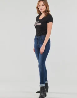 Guess - SS RN SCRIPT TEE Noir Sale