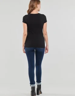 Guess - SS RN SCRIPT TEE Noir Sale