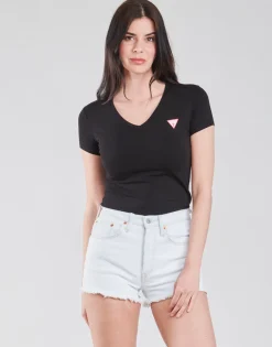 Guess - SS VN MINI TRIANGLE TEE Noir Clearance
