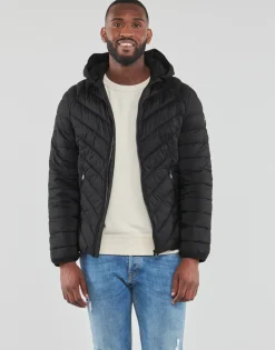 Hot Guess - STRETCH HOODIE JACKET Noir