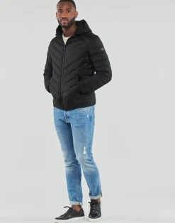 Hot Guess - STRETCH HOODIE JACKET Noir