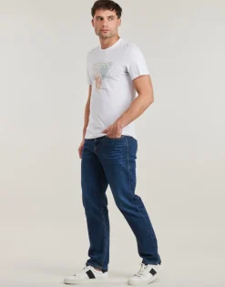 Clearance Guess - TRIANGLE TEE Blanc