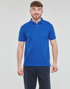 Discount Hackett - ESSENTIALS SLIM FIT LOGO Bleu