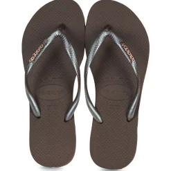 Outlet Havaianas - SLIM LOGO METALLIC Marron