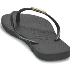Havaianas - SLIM LOGO METALLIC Noir