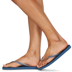 Hot Havaianas - SLIM SQUARE GLITTER Marine