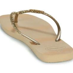 Havaianas - SLIM SQUARE GLITTER PARTY Doré Discount