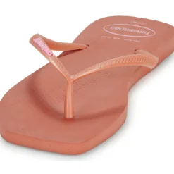 Sale Havaianas - SLIM SQUARE LOGO POP UP Rose