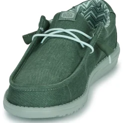 HEYDUDE - Wally Stretch Canvas Vert Outlet