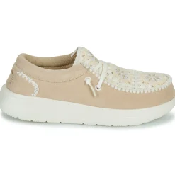 HEYDUDE - Wendy COMF Suede Crochet Hot