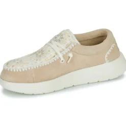 HEYDUDE - Wendy COMF Suede Crochet Hot