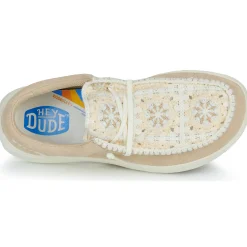 HEYDUDE - Wendy COMF Suede Crochet Hot
